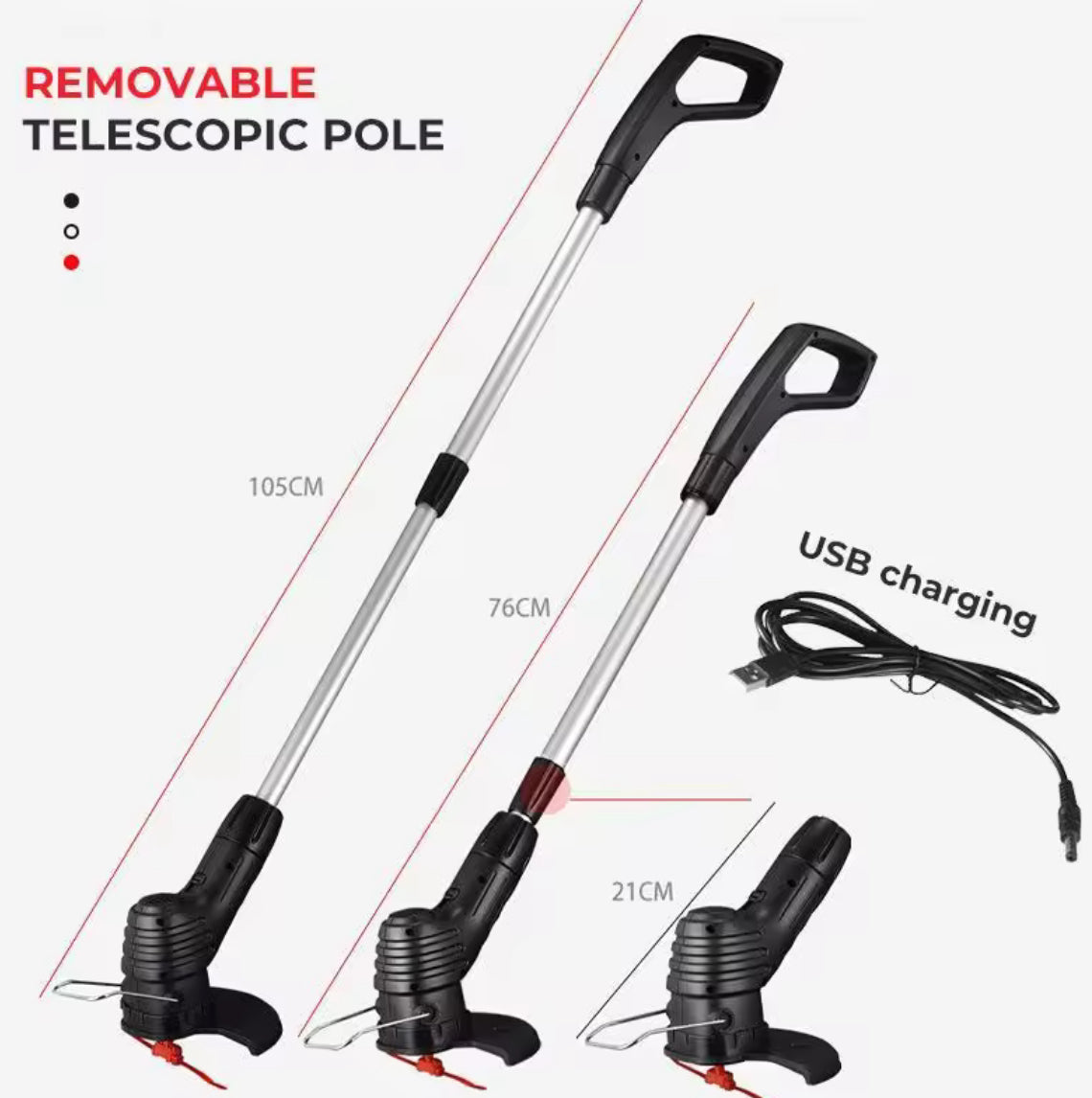 Tosaerba elettrico senza fili